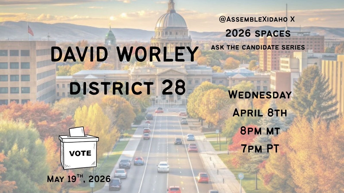 We will kick off our series with <a href="/DavidTWorley/">David Worley</a> set your reminders - hear how he plans to unseat  Senator Jim (purveyor of the drawer of no return) Guthrie !