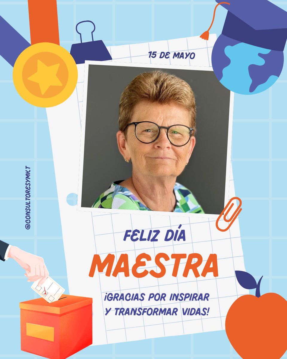 ConsultoresyMkt's tweet photo. Hoy celebramos a quien ha enseñado con estrategia, carácter y generosidad.

Gracias, @GiselaRubach, por compartir experiencia, formar talento e inspirarnos todos los días.

¡Feliz Día del Maestro! 🍎✨
#ComPol https://t.co/XRD1GrEfUE