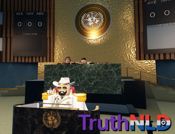 TruthNLD's tweet photo. This weekend, the Prime Minister presented the new Rules of War package that will be used by the United Nations to determine and regulate how wars are conducted. The proposal passed both the UN General Assembly and Security Council, and is now in effect.  🌐 https://t.co/ty1qh9lZRh