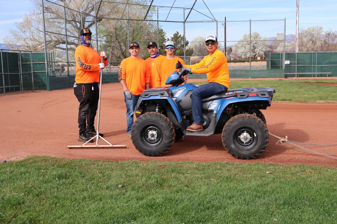 LIUNA's tweet photo. #ICYMI: #LIUNA Local 169 gave back to their community, collaborating with Sparks National Little League to prep fields for local youth sports teams in Reno, Nevada. This is how we show up, this is #LaborersRising #Solidarity in action. ✊
#LIUNACares #FeelThePower #Service #Laborers