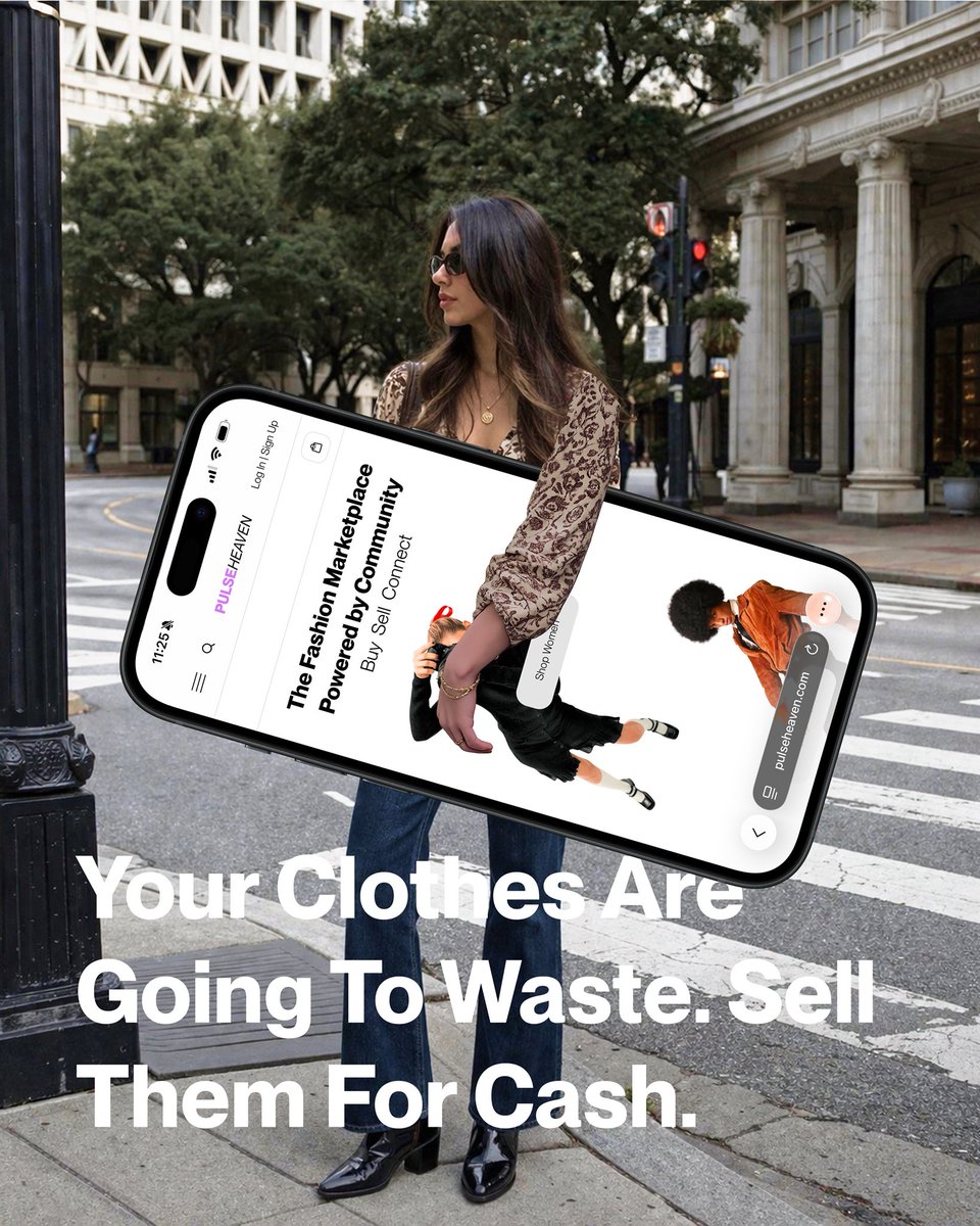 pulseheaven's tweet photo. Instead of letting your clothes sit in your closet ➡️

Sell them on Pulseheaven ✅
Make $$$ ✅

#fashion #resell https://t.co/78BD7aYNxw