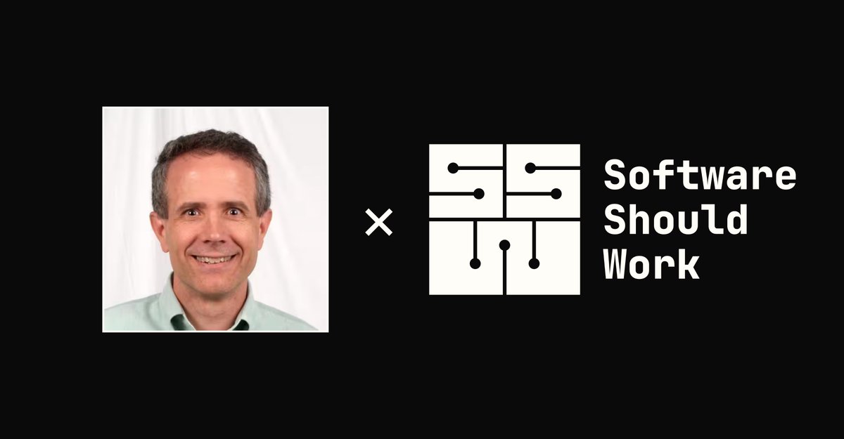 isaacvando's tweet photo. I'm enormously excited that Richard Hipp, the creator and lead maintainer of SQLite, will be speaking at Software Should Work. Join us on July 16-17! https://t.co/UmersSsWWI