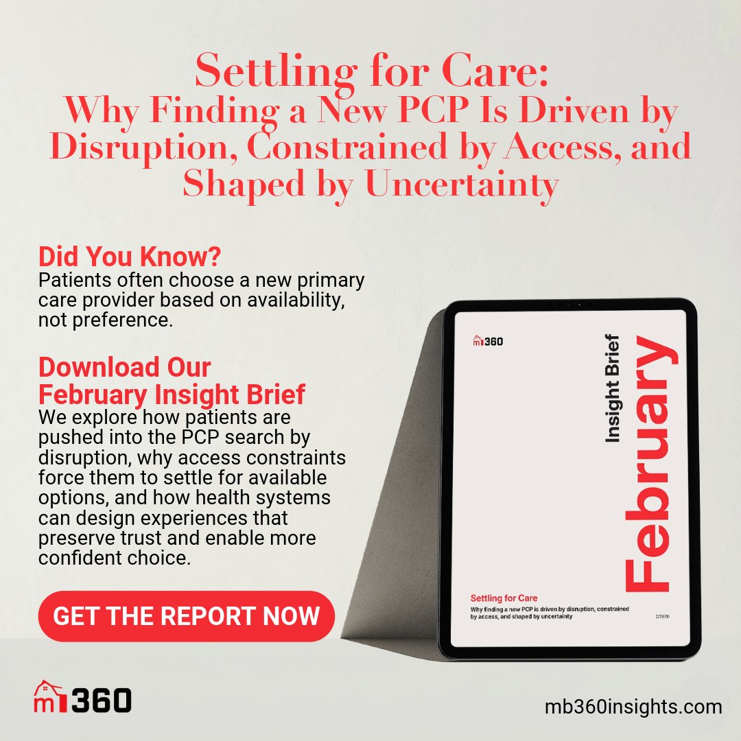 mediabarn's tweet photo. 💡Did You Know?

Patients often choose a new PCP based on availability, not preference.

Our February Insight Brief explores how disruption and limited access shape the PCP search and how health systems can support more confident choice.

Read more at https://t.co/rNjatbiYoV https://t.co/VgH7xPPCVF