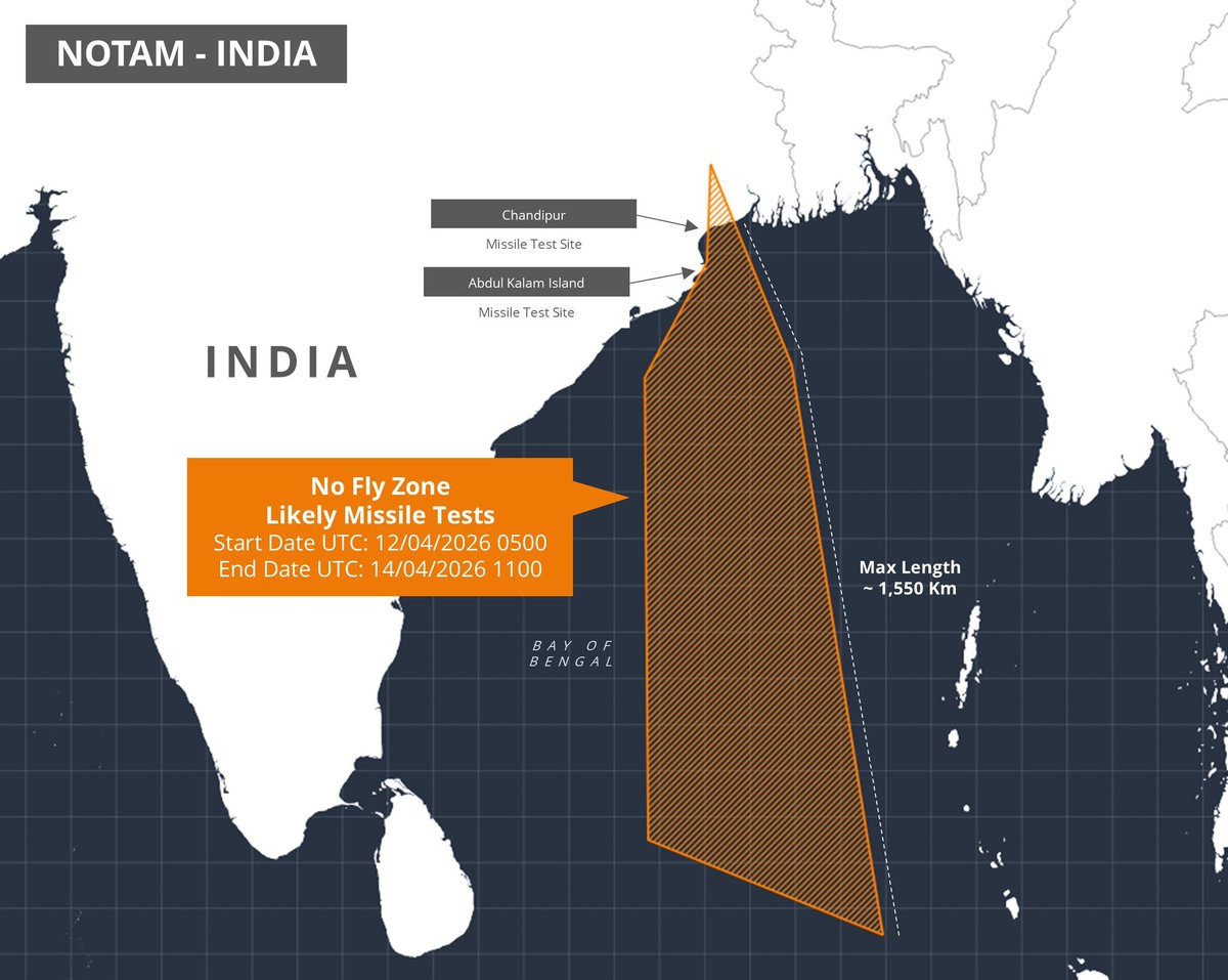 Notam Map India India has Officially Issued a NOTAM (Notice to Airman) and a NOTMAR ...