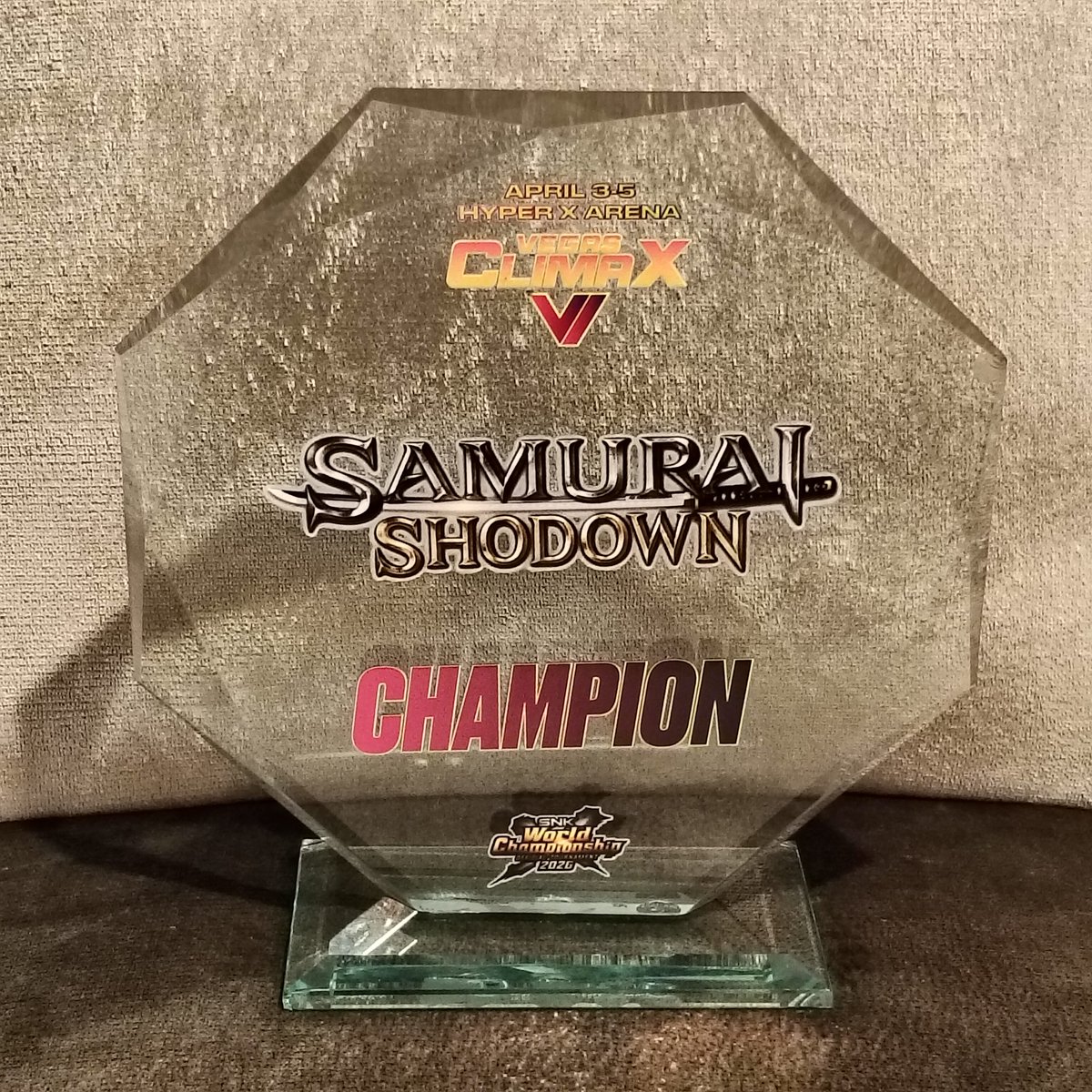 #VegasClimax VI（2026）ラスベガス大会  
Samurai Shodown(サムライスピリッツ)部門
優勝しました！

サムスピはいいぞ！
