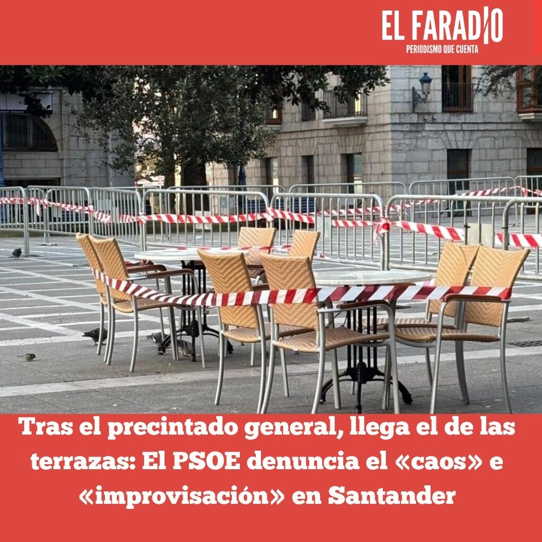elfaradio's tweet photo. Daniel Fernández critica que el Ayuntamiento mantiene bloqueada la regulación mientras precinta mobiliario. El PSOE llevará al Pleno preguntas para exigir explicaciones sobre la falta de planificación y seguridad jurídica
https://t.co/HceNYdw7Hm
#Santander #Precinto #PSOE https://t.co/Winqbn0UX3