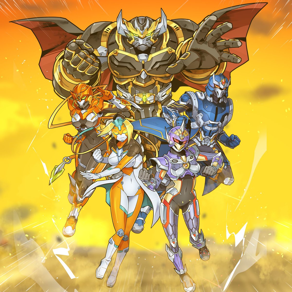 Gold Guardian - Giant Robot Vtuber tweet media