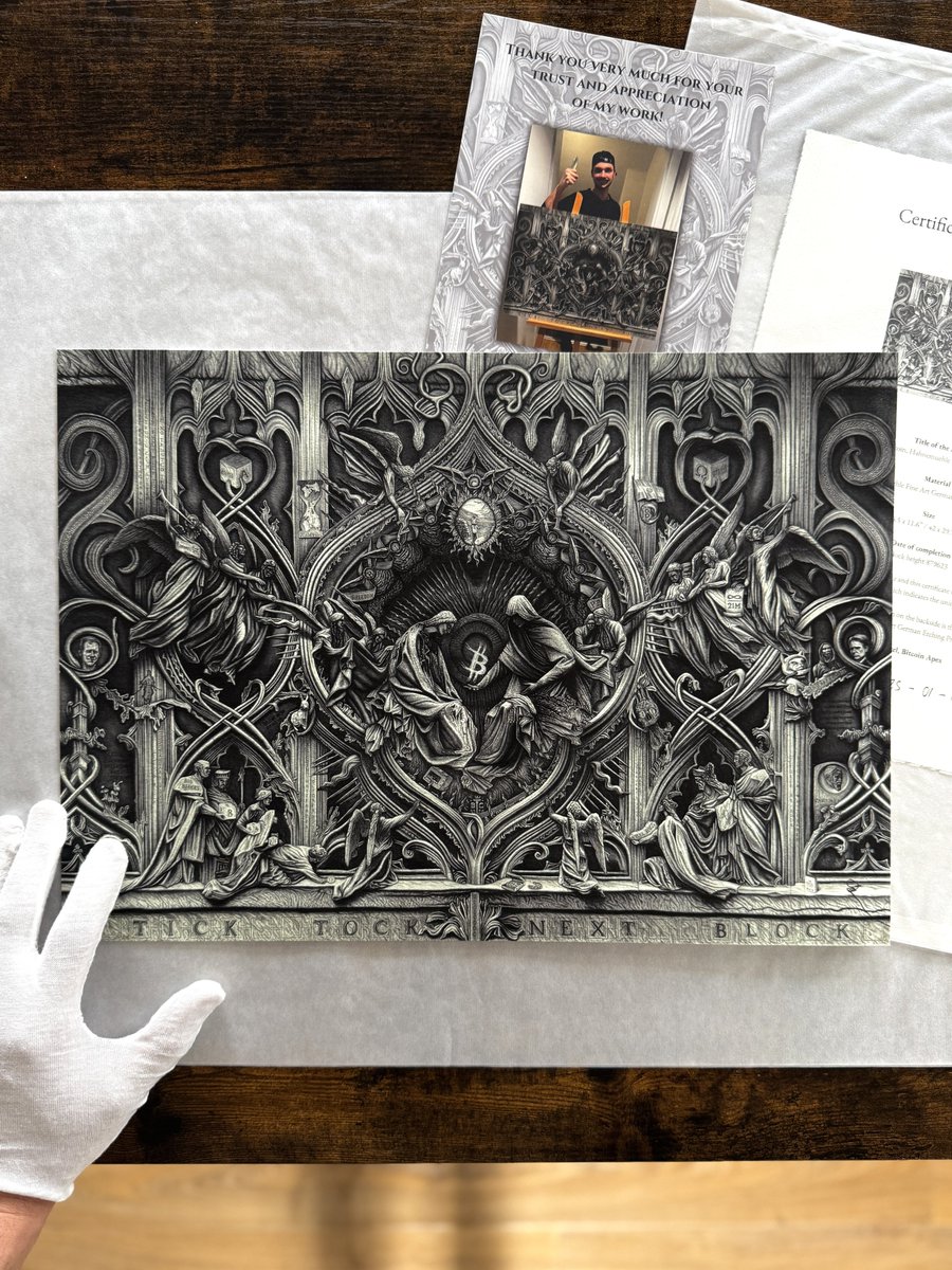 This gem will now adorn the home of  <a href="/LawrenceLepard/">Lawrence Lepard, "fix the money, fix the world"</a>.

It’s an honor for me that such inspiring people like him appreciate my work to that extent!