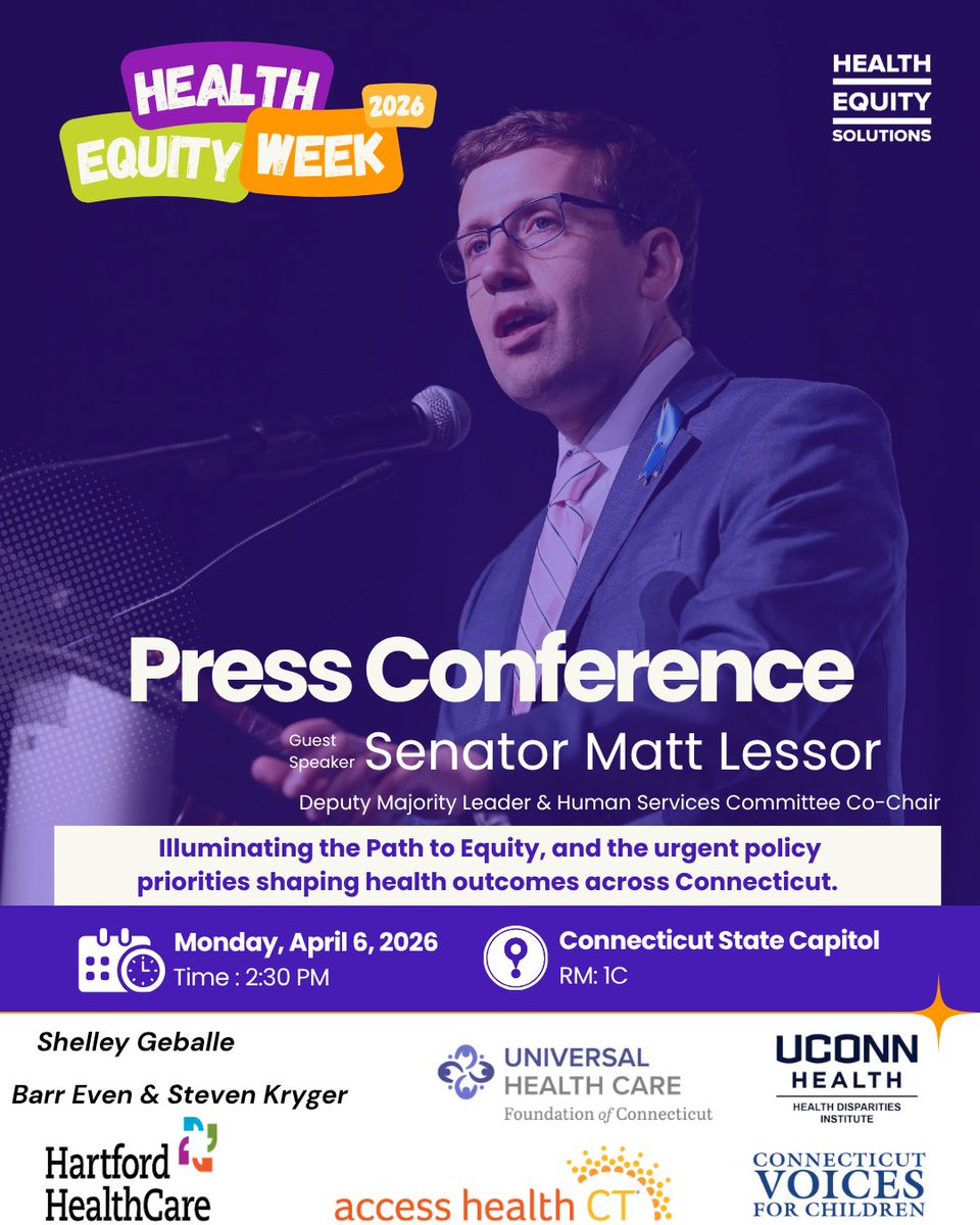 HealthEquityCT's tweet photo. As we Kick off Health Equity Week.  Don't forget to come out and join us for a wonderful Press Conference. https://t.co/CpjbksQNvs