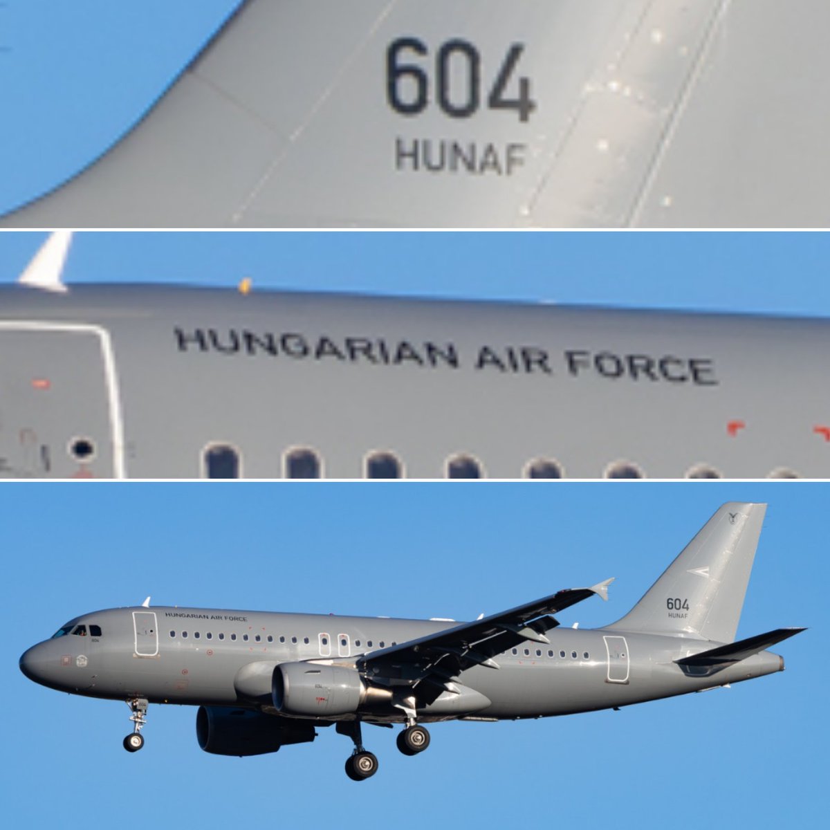 LebanonJets's tweet photo. #Hungary AirForce A319 #604 #477FF4 invisible on commercial tracking sources just landed in #Beirut from Kecskemét AirBase as #HUF173 same airframe was last in Lebanon on Nov14, 2025. Only 16 troops in #UNIFIL as of Mar30 https://t.co/lzSPVqXmLk