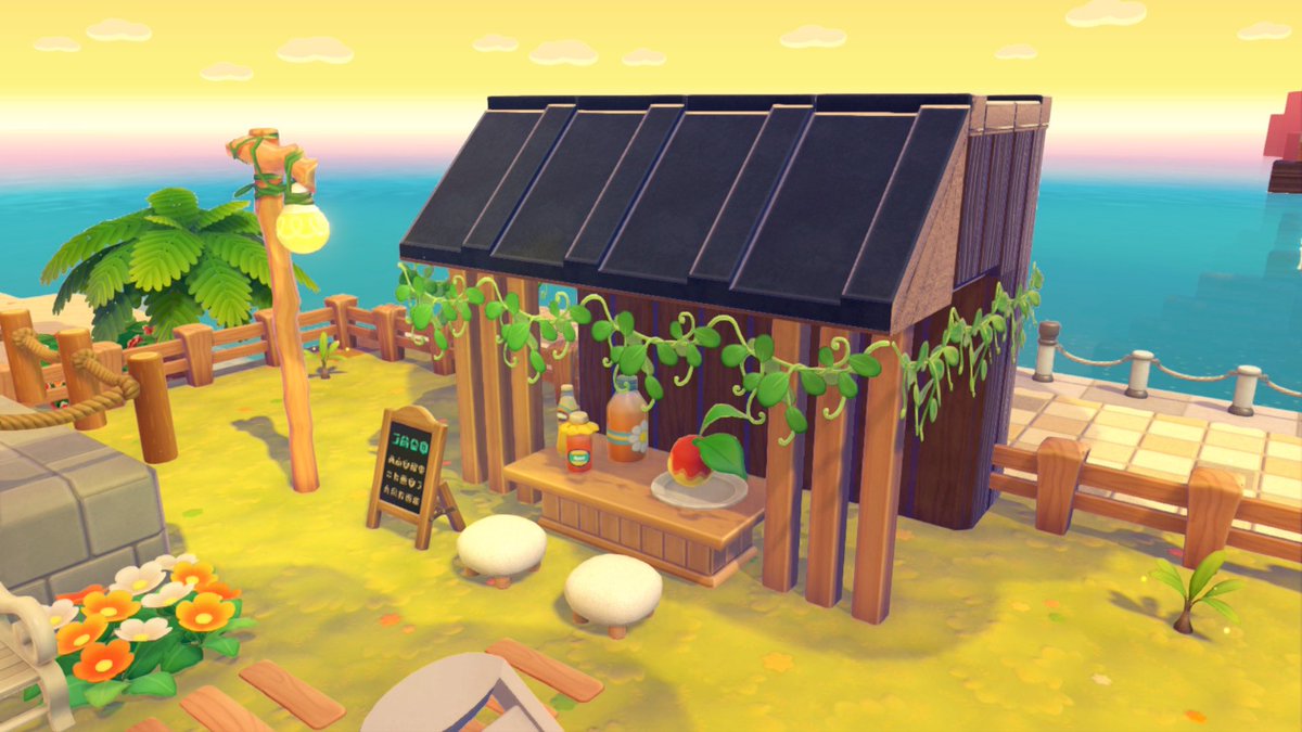 SeraPhiim_'s tweet image. Un pequeño kiosco en Pokopia🍹
#PokemonPokopia #Switch2