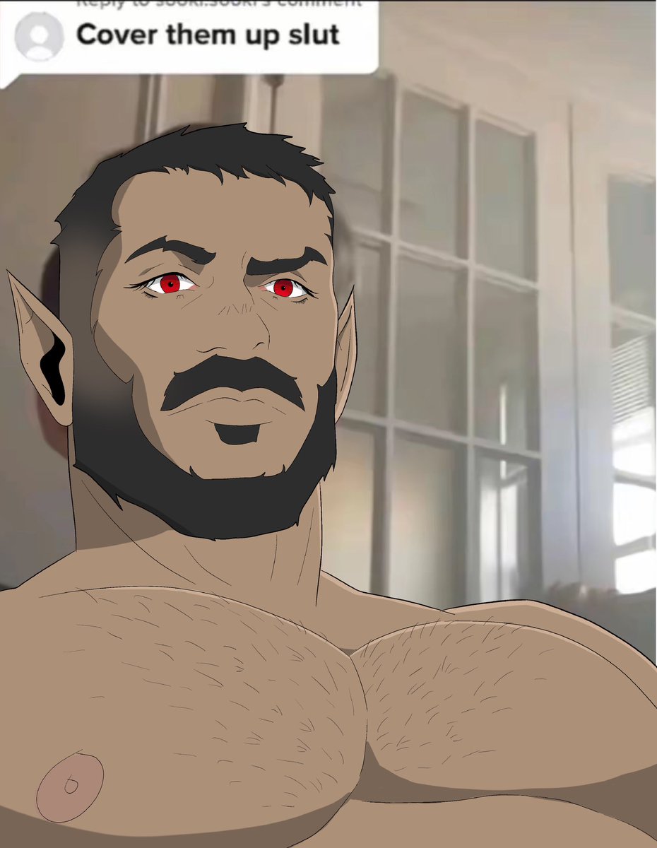 anyetta_laroy's tweet photo. This meme was the first thing that came to my mind when I saw vampire Mizrak for the first time https://t.co/YlcoXfQnWB