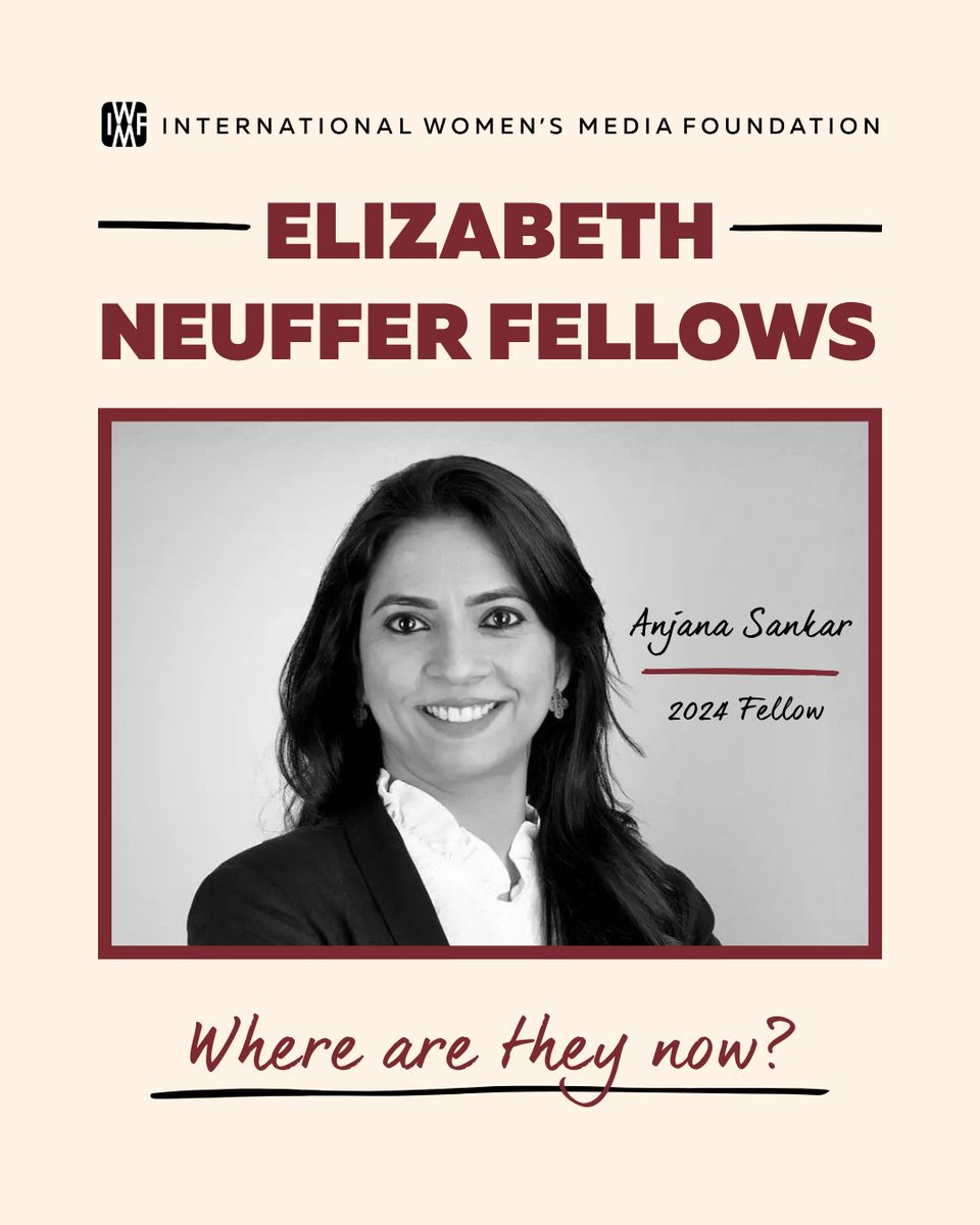 IWMF's tweet photo. Continuing our “Where are they now?” Neuffer Fellowship spotlight, 2024 Fellow @Asankar reflects on how the fellowship shaped her approach to conflict reporting. https://t.co/pdmGrwA2y0