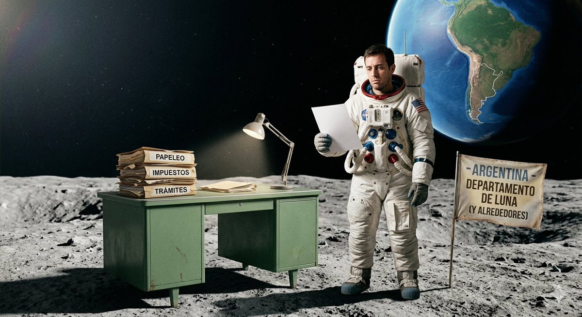 Mientras la cápsula Orión de la misión #ArtemisII sobrevuela la Luna hoy, acá nos sentimos identificados: hace rato que en el Gobierno Nacional viven en un satélite propio, sin oxígeno y desconectados de la Tierra. 🚀🌕 #Artemis #Luna #Argentina