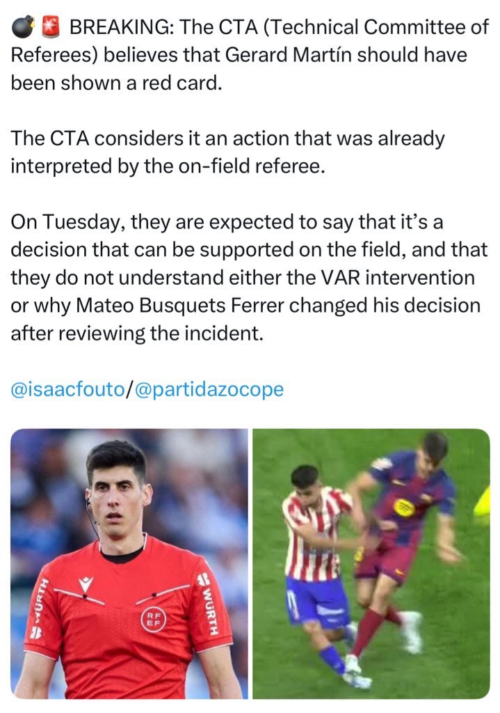Atace92's tweet image. 24h ago: Barca pulls off another robbery that wins them the title race, nobody bats an eye. 😊🤭

Today: referee’s wife enjoys the sun in the city of Madrid 15 years ago. OMG HORRIBLE SCANDAL! They are the most corrupt team in the world!!! 😡😡😡

A day in the life of a culer…