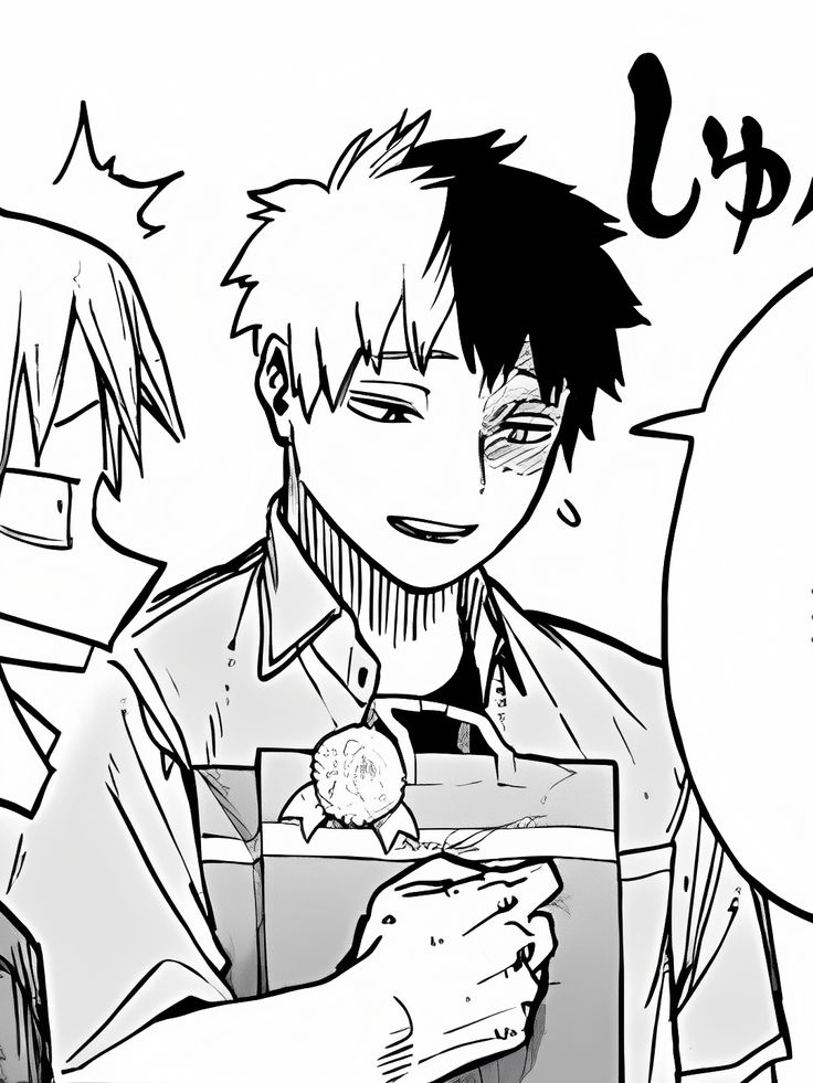 Need to squish his cheeks until he complains which probably will be a long time. Shoto why so squishable why the epitome of cuteness aggression triggerer