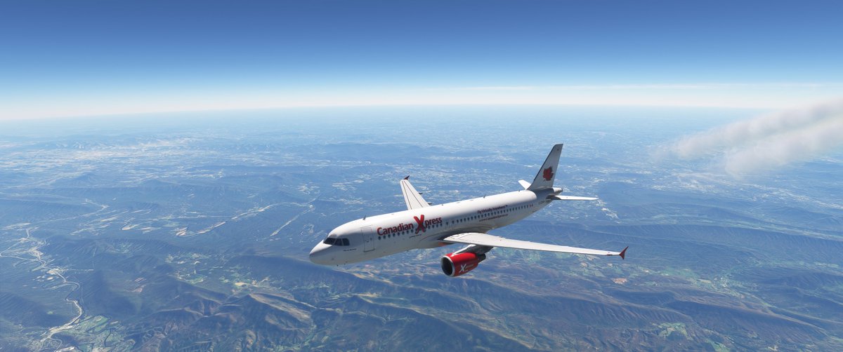 CXA001's tweet photo. 1/2 Photo dump from today's flight from Tampa International (KTPA) to Macdonald Cartier International (CYOW) 2 hours 41 minutes on @vatsim  with the @canadianxpress  Airbus A320-200. https://t.co/gEsiEx7D0x