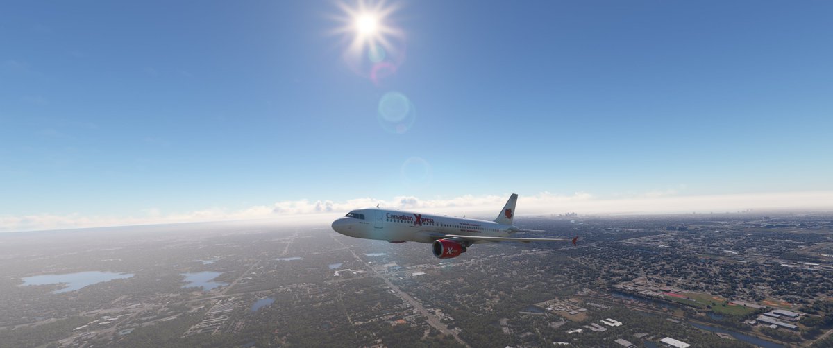 CXA001's tweet photo. 1/2 Photo dump from today's flight from Tampa International (KTPA) to Macdonald Cartier International (CYOW) 2 hours 41 minutes on @vatsim  with the @canadianxpress  Airbus A320-200. https://t.co/gEsiEx7D0x