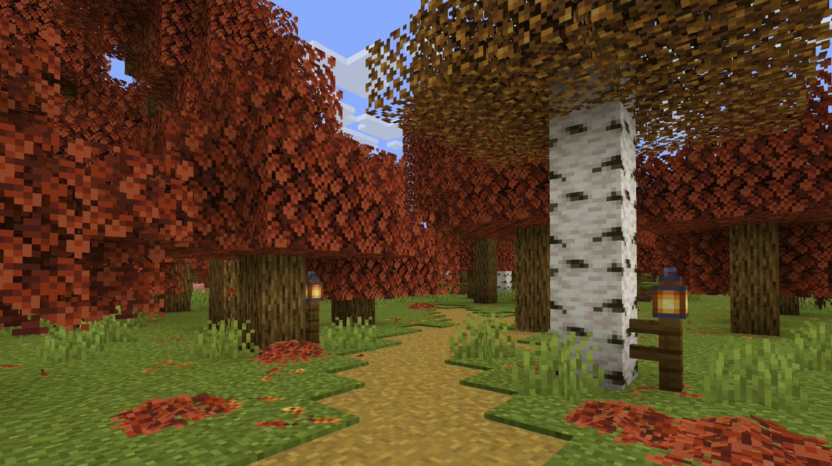 ltz_NEXX's tweet photo. Day TEN of asking for Mojang to add an autumn / maple forest biome in 26.3 (Autumn Drop) 🍁🍂

Sulfur caves in snapshot tomorrow! 🤞 https://t.co/kelMsAH2J5
