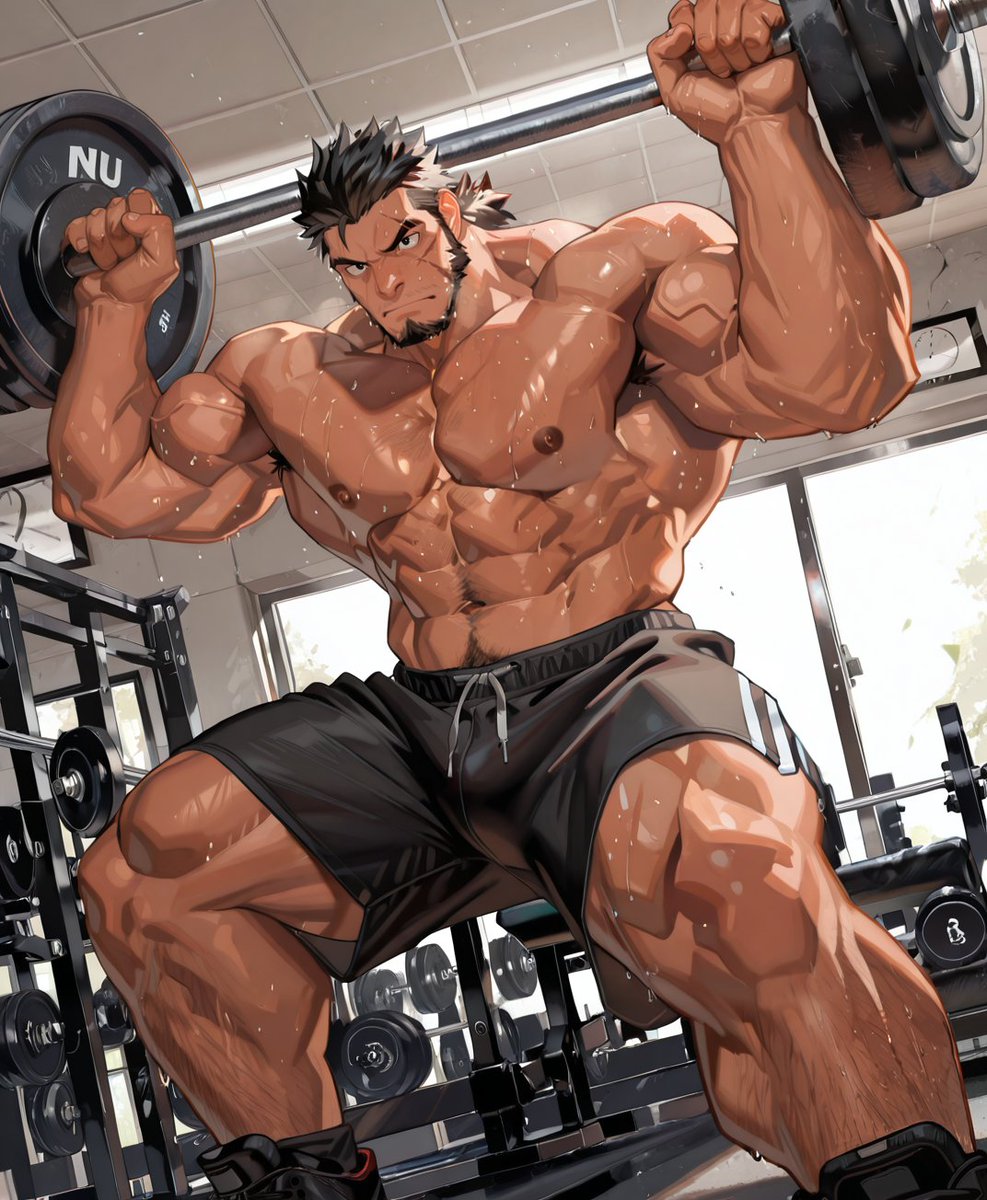 AgateXD's tweet photo. #男 gym - https://t.co/7k95syHE2s的插画 - pixiv https://t.co/Lvk6C4ssnu
