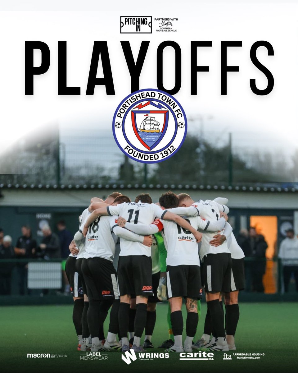 Today’s victory, together with results elsewhere, means we are guaranteed a place in the play-offs! 

Not too bad for little old Portishead, coming after back-to-back promotions.

But the hard work continues…

#uptheposset ⚪️⚫️