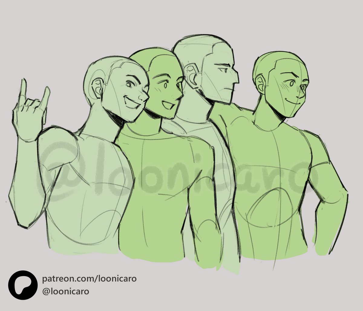 Loonicaro - art studies and pose reference tweet media