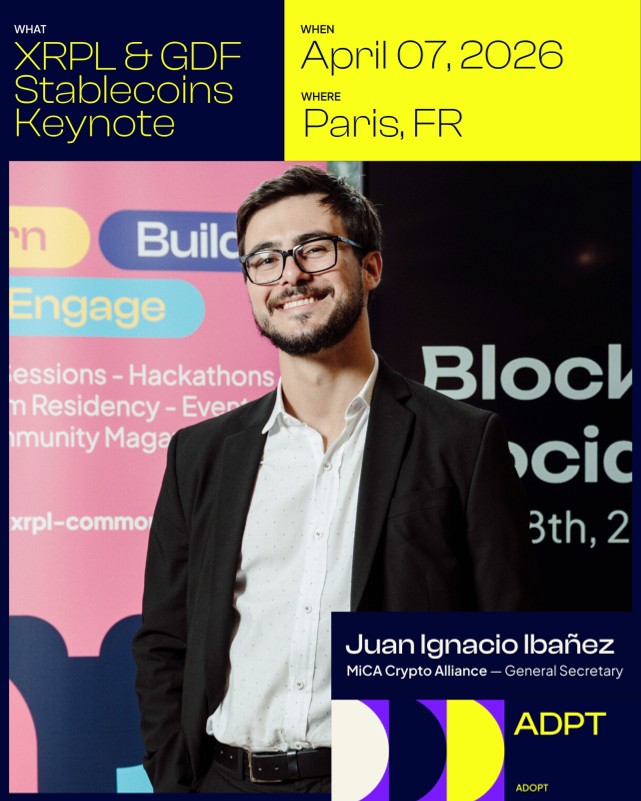 MiCA_Alliance's tweet photo. 🇫🇷 Tomorrow in Paris, the MiCA Crypto Alliance will join an executive roundtable on stablecoins hosted by @xrpl_commons and @GlobalDigitalFi, where our General Secretary, Juan Ignacio Ibañez, will deliver a keynote.

The roundtable will bring together a selected group of senior leaders from industry, policy, and technology to examine real-world use cases, operating models, regulatory trajectories, and emerging best practices for stablecoins.

📅 April 7 | 18:00 CET 
📍 XRPL Commons, Paris

If you are attending or in Paris, feel free to reach out to connect.

#MiCA #Stablecoins #DigitalAssets #CryptoRegulation