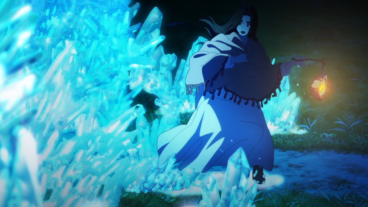 とんがり帽子のアトリエ、形は原型がかなり分かりにくいけど固まる前のこのリアクションはいいな…… 