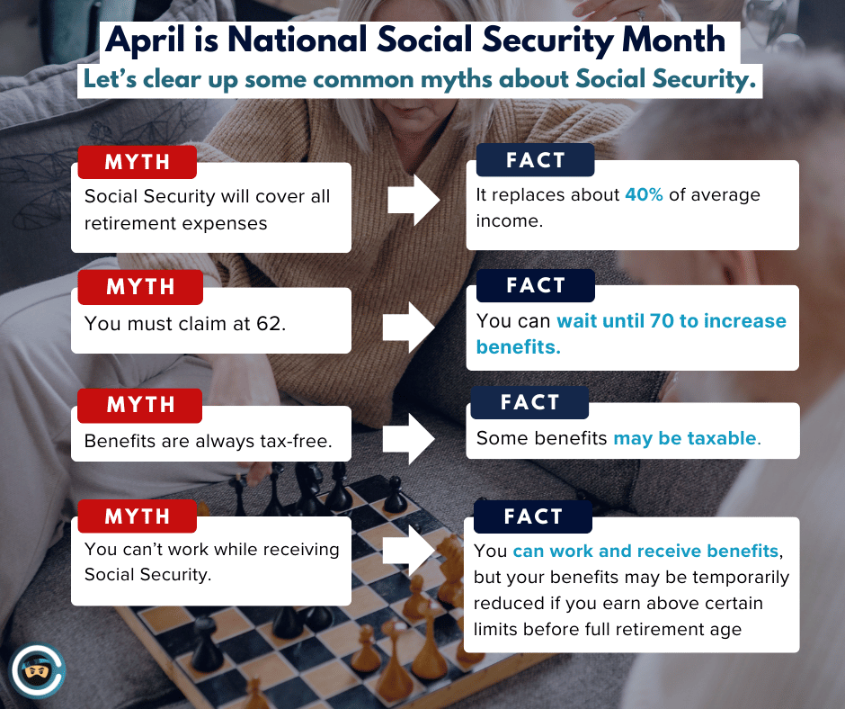 CreditNinjaCom's tweet photo. April is National Social Security Month. Understanding the facts can help you make more informed decisions about retirement planning.

#SocialSecurity #SocialSecurityMonth #RetirementPlanning #FinancialEducation #PersonalFinance #FinancialLiteracy #MoneyTips #FinancialWellness https://t.co/lqGvCoxoKn