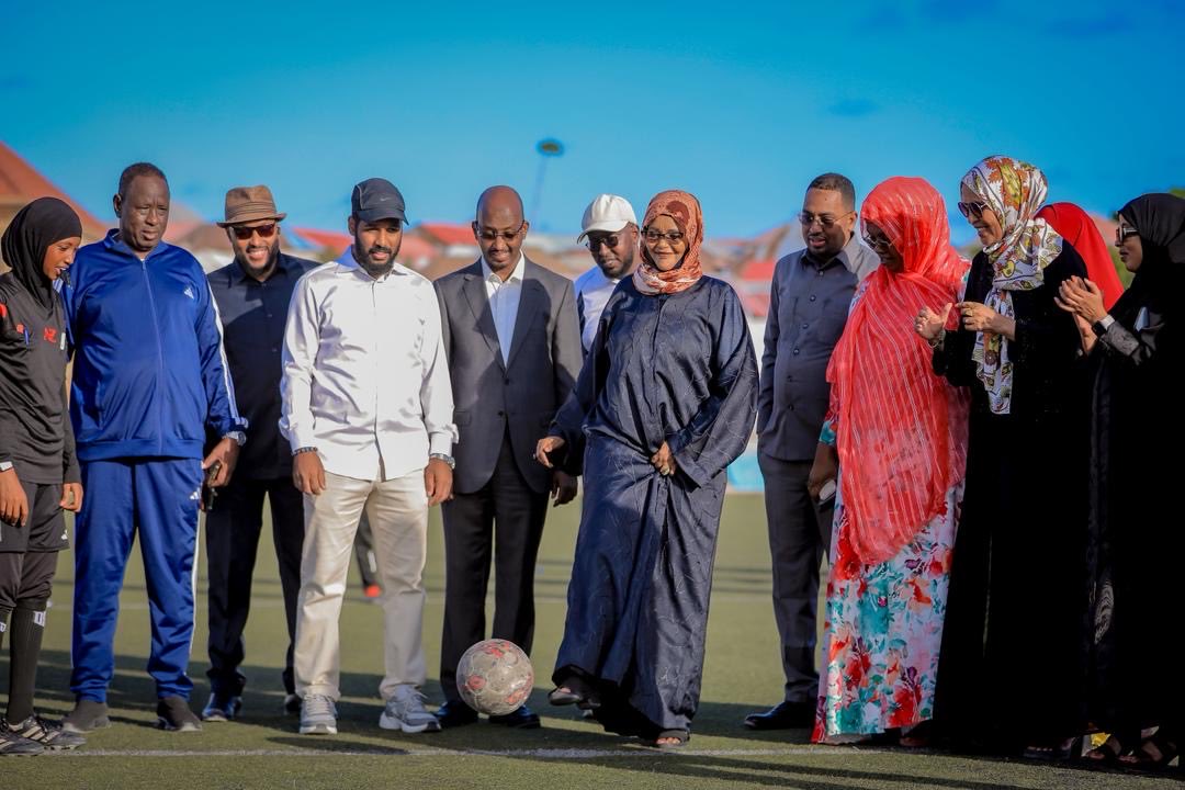 MoysFGS's tweet photo. Sport for Development &amp; Peace 2026 kicked off today in Mogadishu 🇸🇴 at Koonis Stadium under the theme: “Sport Unites Communities.”

A week of activities promoting unity, youth empowerment &amp; peace has begun. ⚽✨

#SportForPeace #YouthEmpowerment #Somalia https://t.co/3KKkUDeJvw