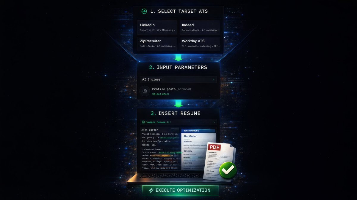 SBroomfx's tweet photo. Most resumes don’t fail because you’re unqualified.

They fail because they’re too generic.

Recruiters + ATS systems scan for role-specific keywords and positioning — not just experience.

So I built ResumeForge.

Paste your resume.
Paste the job description.
Get a sharper, tailored version in minutes.
Great for:
• job seekers
• career switchers
• remote roles
• anyone tired of rewriting resumes
Launching now (discounted):
https://t.co/E5VGA2dyaX