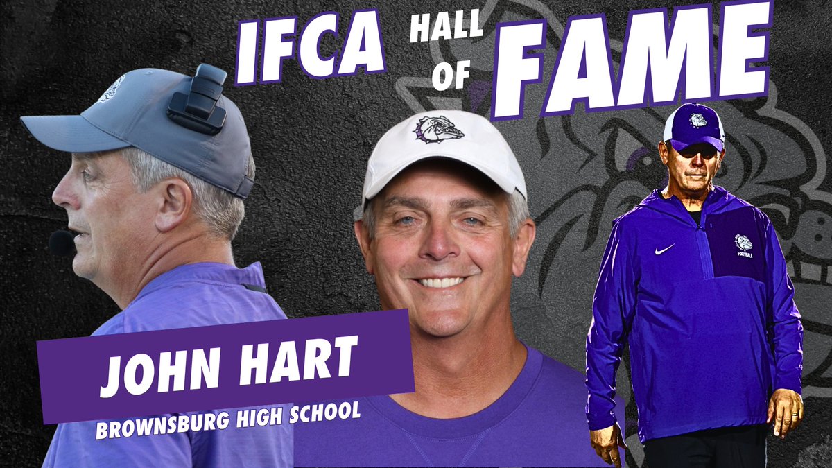 🚨G.O.A.T ALERT🚨
Congratulations to <a href="/BHSdogsfootball/">BHS Football</a> 's John Hart on his selection to the <a href="/INFBCoaches/">IFCA</a>  Hall of Fame! He will be inducted on June 25th! We are proud to call him our COACH!