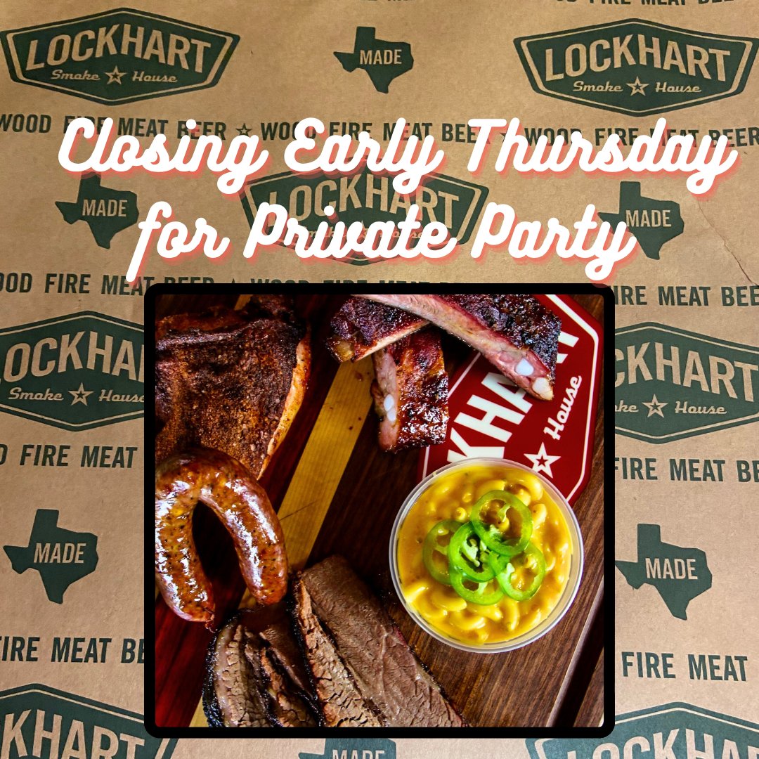 Plano will be closed Thursday night, April 9th for a Private Party! Let us know if we can help you plan your big event