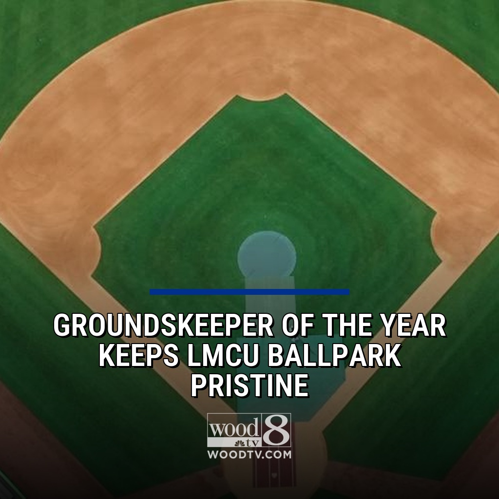 WOODTV's tweet photo. Despite unpredictable weather in recent weeks, LMCU Ballpark will be pristine for the @wmwhitecaps' home opener tomorrow. It's thanks to the hard work of head groundskeeper Mitch Hooten, who is the Midwest League and High-A Groundskeeper of the Year: https://t.co/jFY4le12hX https://t.co/sZSrcSdThn