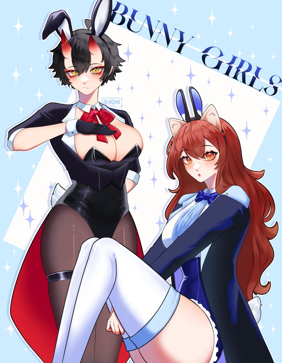 Let the bunny week start...

TA-DA~
Welcome to our bunny hostess club. What would you like? (✿◡‿◡)

#OniFolder #ArtChi