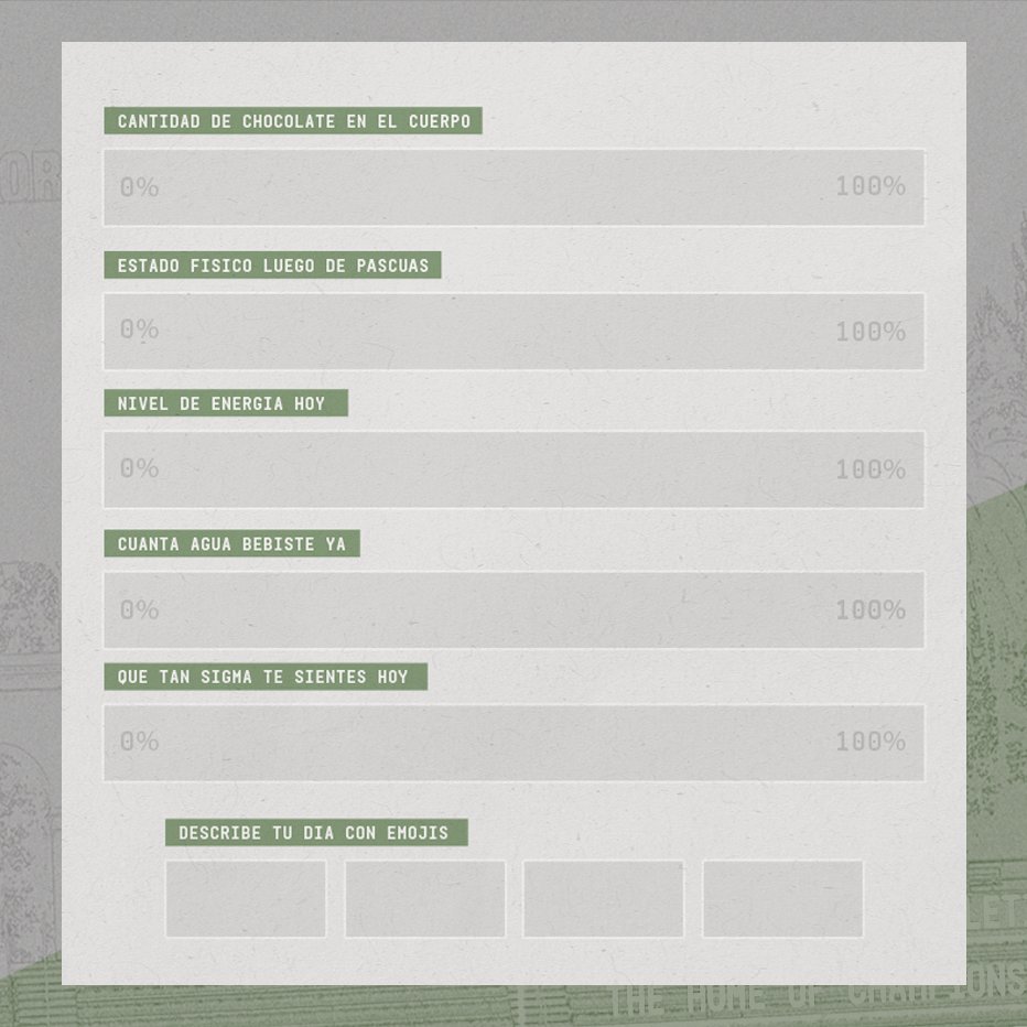 SigmaPsiUp's tweet photo. ⠀⠀⠀     ⠀
     ⠀⠀⠀
     ⠀⠀𝙀𝙉 𝙌𝙐𝙀 𝙉𝙄𝙑𝙀𝙇 𝙀𝙎𝙏𝘼́𝙎.
     ⠀⠀#𝙂𝙈𝙐𝙋𝙍𝙋𝙂. 
⠀⠀⠀    
rellena la barrita de la forma que más quieras respondiendo la consigna que está arriba. pueden hacer este juego a lo largo del día.

ESPERAMOS VER LA ENERGÍA ARRIBA 🤸🏻‍♂️. https://t.co/lVIlnyjENO