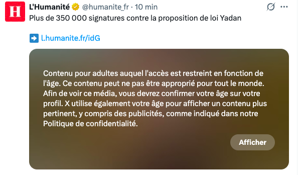 <a href="/humanite_fr/">L'Humanité</a> Une explication <a href="/XFrance/">X France</a>  ?