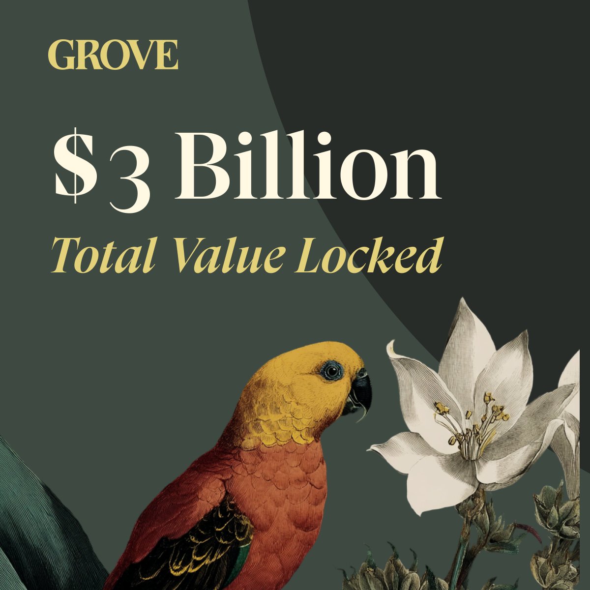 Grove has crossed $3 billion TVL today 🌳
Credit where credit is due.