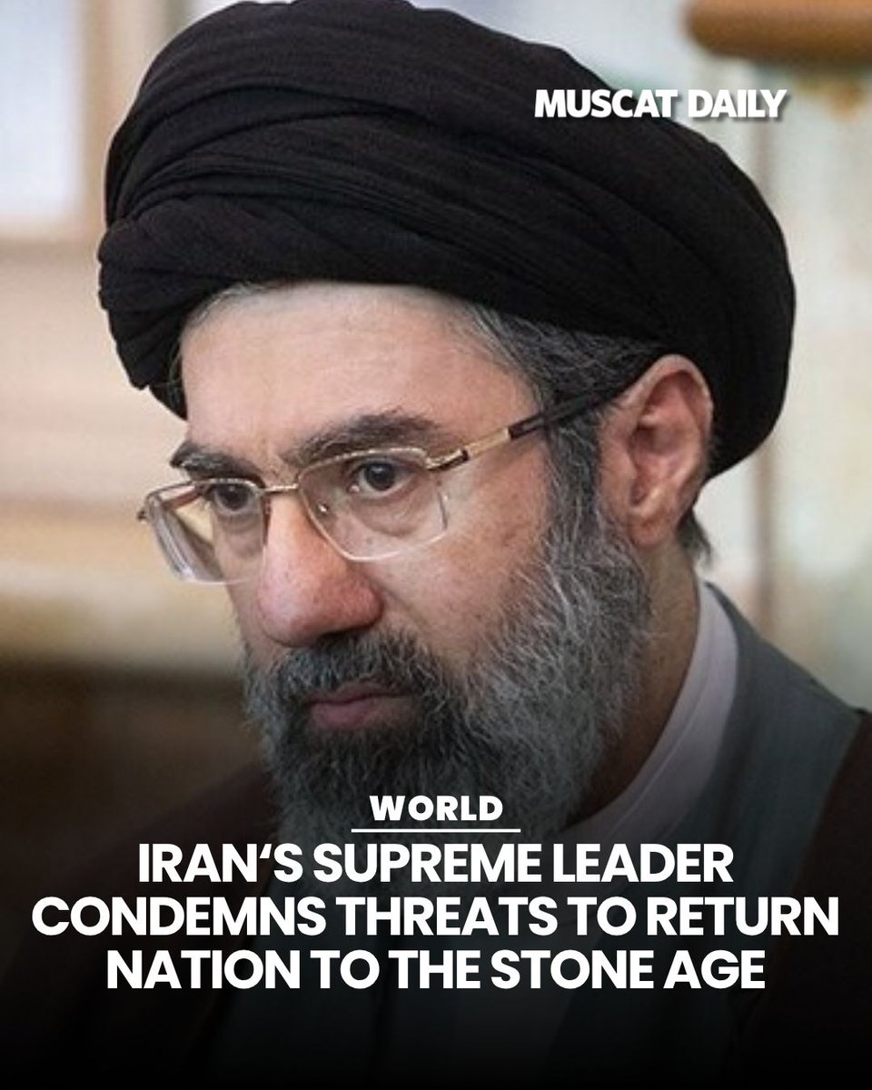 muscat_daily's tweet image. Supreme Leader Mojtaba Khamenei has condemned US and Israeli threats against Iran, describing strikes on civilian infrastructure as crimes against humanity and criticising the silence of international institutions. 

#SupremeLeader #IranNews #InternationalAffairs