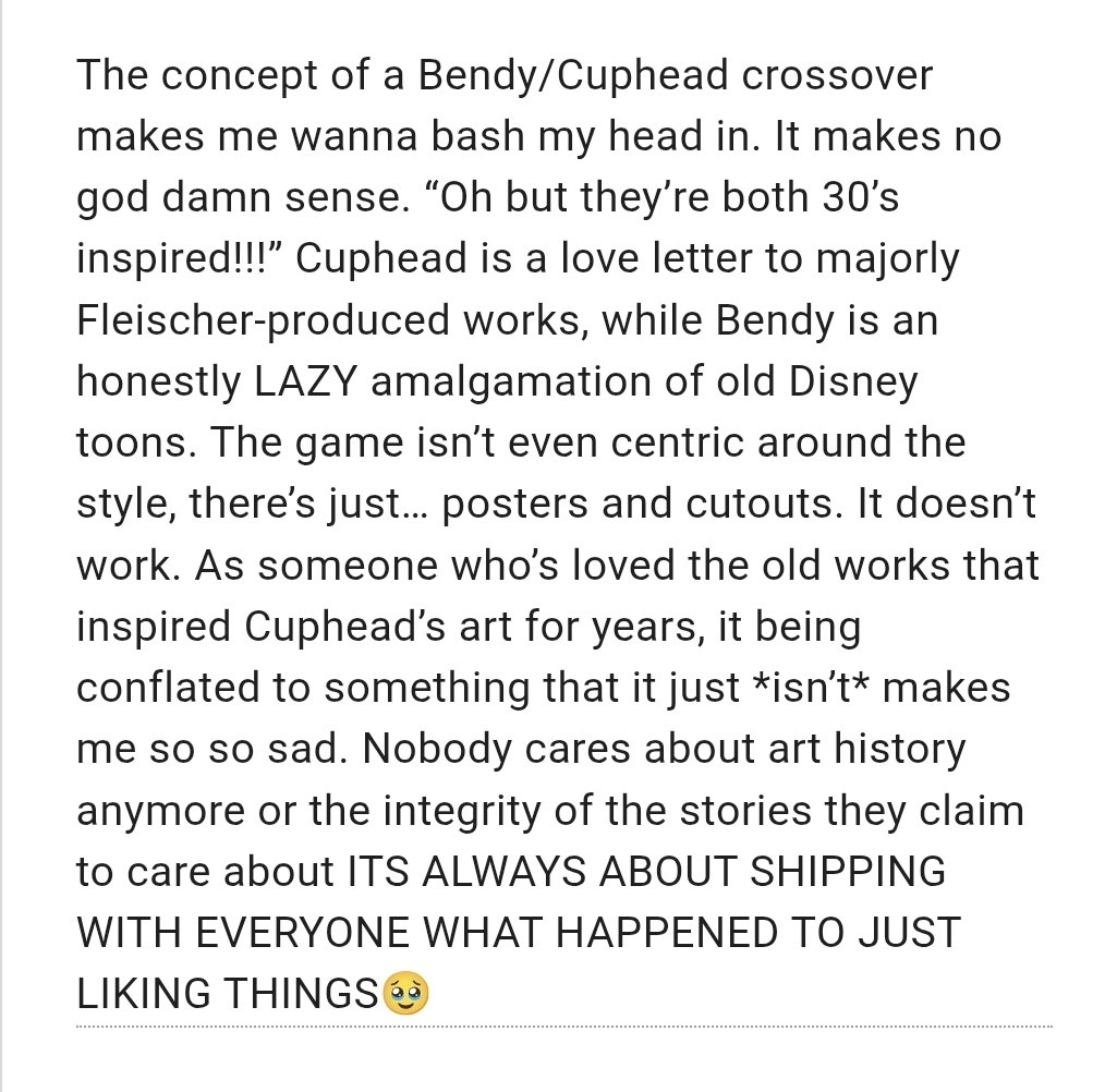 ☕️ Cuphead Confessions ☕️ tweet media