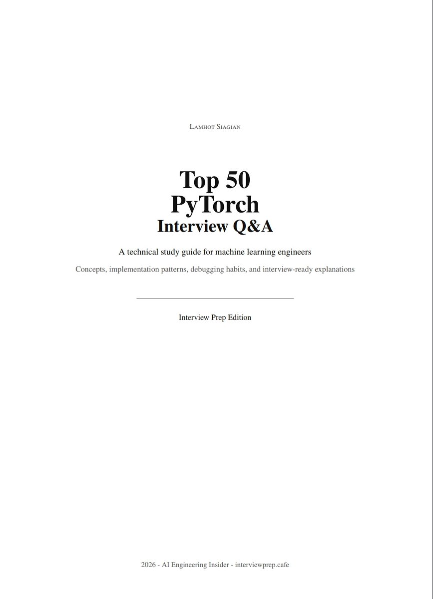 _vmlops's tweet photo. PyTorch Interview Q&amp;A

https://t.co/mjIEvFng5t https://t.co/mOAl9uw8nC