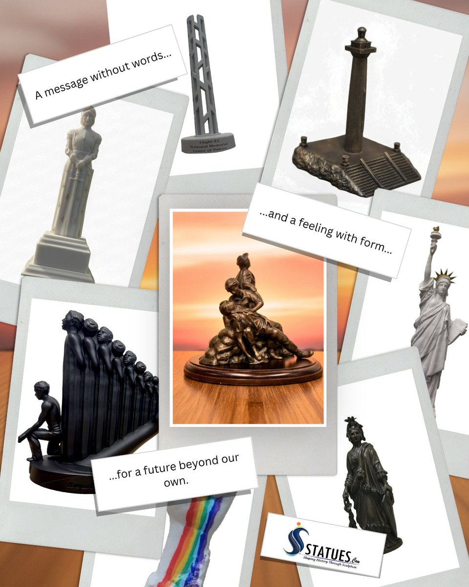 Statuescom's tweet photo. Statues carry a message through the ages of our stories, our cultures, our laments, and our talents.

Every statue made is a bookmark in history. We can help make that mark.

#statue #art #symbolism #customstatue #justice #memorial #towerofvoices #lgbtq #nativeamerican #memory https://t.co/eyfNUTALtc