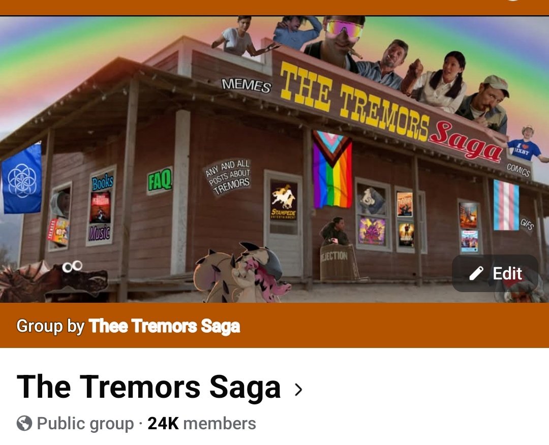 thetremorssaga's tweet photo. Have you joined the largest collection of Tremors fans in the world? Almost 25,000 Tremmies, Grabheads and Perfectionists all playing around to #StampedeTremors. Come join the fun!
https://t.co/BelFJx5ZZq https://t.co/oXHEPmGCxS