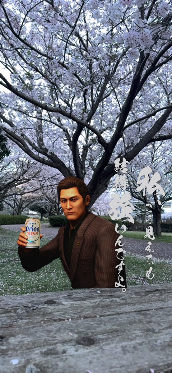 峯とお花見してきたから見てほしい