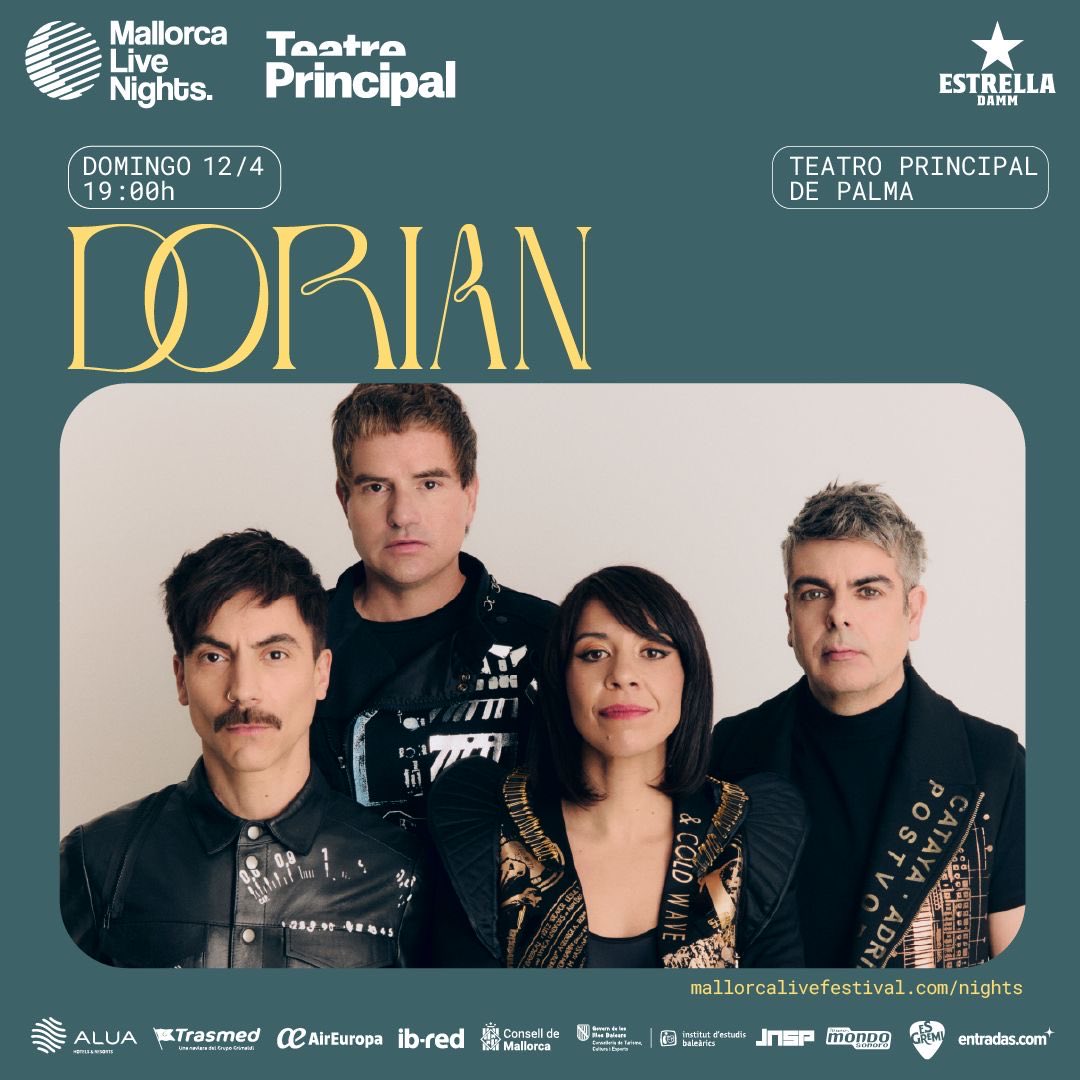 Dorian_Oficial's tweet image. El domingo 12 cita explosiva en PALMA. Estaremos por primera vez en el mítico @teatreprincipal en un concierto que será inolvidable. 🔥

Moltissimes ganes! 

teatreprincipal.com/es/programació…

@MallorcaLiveFes 

#musica #conciertos #dorian