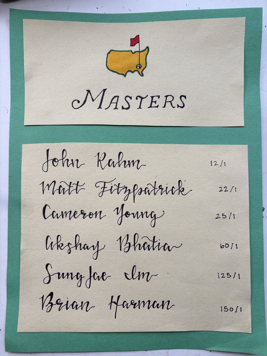 golfselector's tweet photo. The Masters 2026 🌺💥🏌️ https://t.co/hbG4OQBTpL