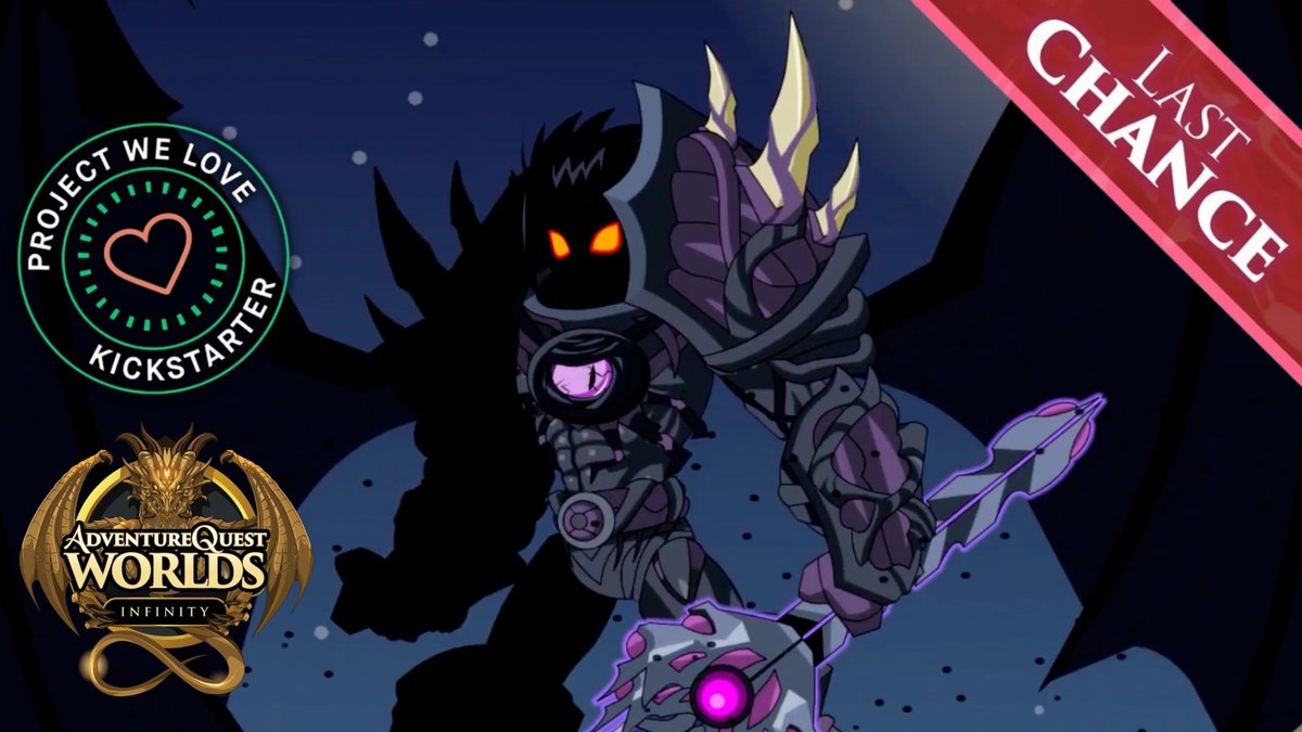ArtixKrieger's tweet image. OH MY MOGLINS there are only 2 hours left to back AdventureQuest Worlds: Infinity on Kickstarter. Stand with over 20000 heroes and be part of this historical moment. 
Back now and battle on! kickstarter.com/projects/artix…
~Beleen #aqw #infinity #kickstarter #mmo #rpg