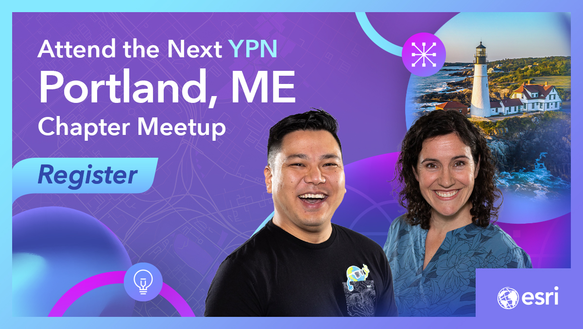 EsriYPN's tweet photo. 📣 Attention GIS professionals in Portland, Maine!
Don’t miss out—register now for the 2026 #YPN Spring Meetup! 🌍
📅 April 15, 2026
🕤 5:30 PM – 7:00 PM EDT
📍 Esri R&D Center
75 Washington Avenue, Suite 3B
Portland, ME 04101
Register below 👇
https://t.co/hIEkYSx5yT https://t.co/AH6VL7JeDh