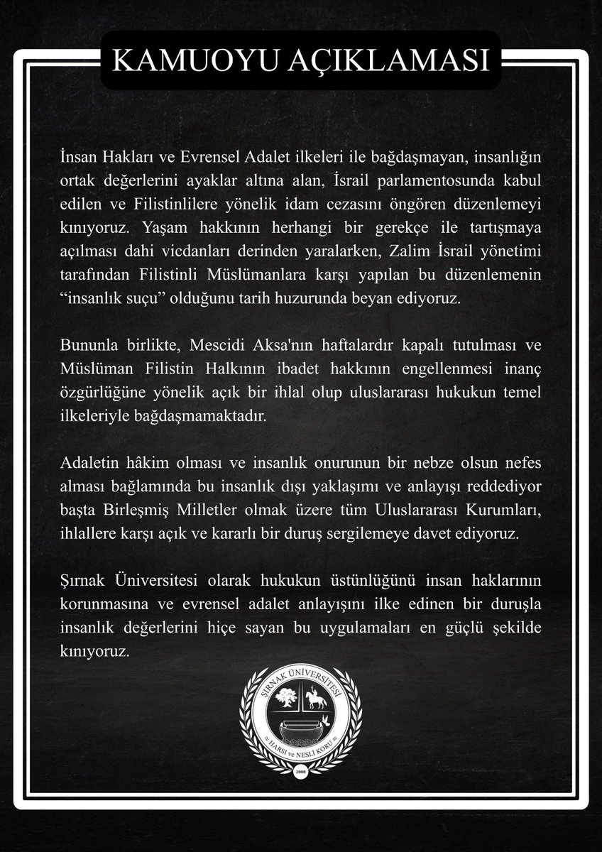 Şırnak Üniversitesi tweet media