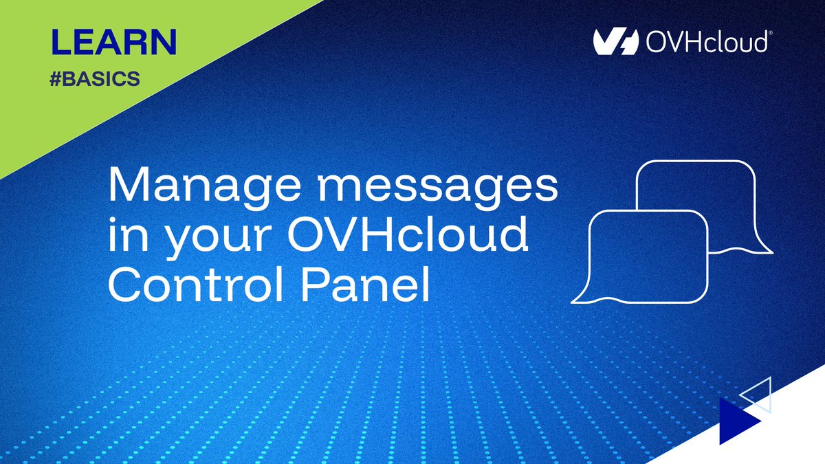 OVHcloud_US's tweet image. 🌤️#OVHcloudLearn: Manage messages in your OVHcloud Control Panel 
#Basics 

You can add new contact emails to your OVHcloud account and set rules to manage messages, making it easier to share or delegate management of your customer account. 

Learn more: support.us.ovhcloud.com/hc/en-us/artic…